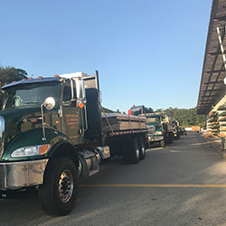 Hingham Lumber delivery trucks