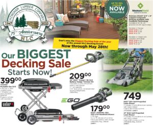 Hingham Lumber May 2022 Flyer