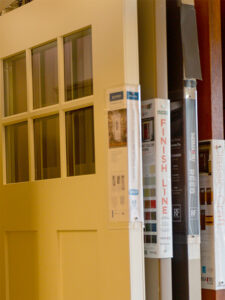 Hingham Lumber door display