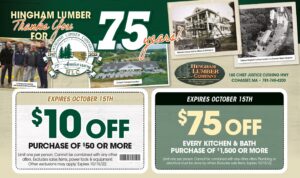 Hingham Lumber September October Sales Flyer 2022