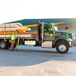 Hingham Lumber delivering product