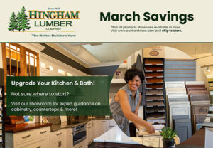 Hingham Lumber March Savings Flyer
