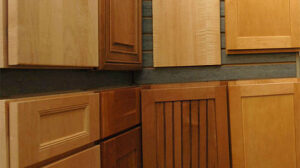 Hingham Lumber cabinet display